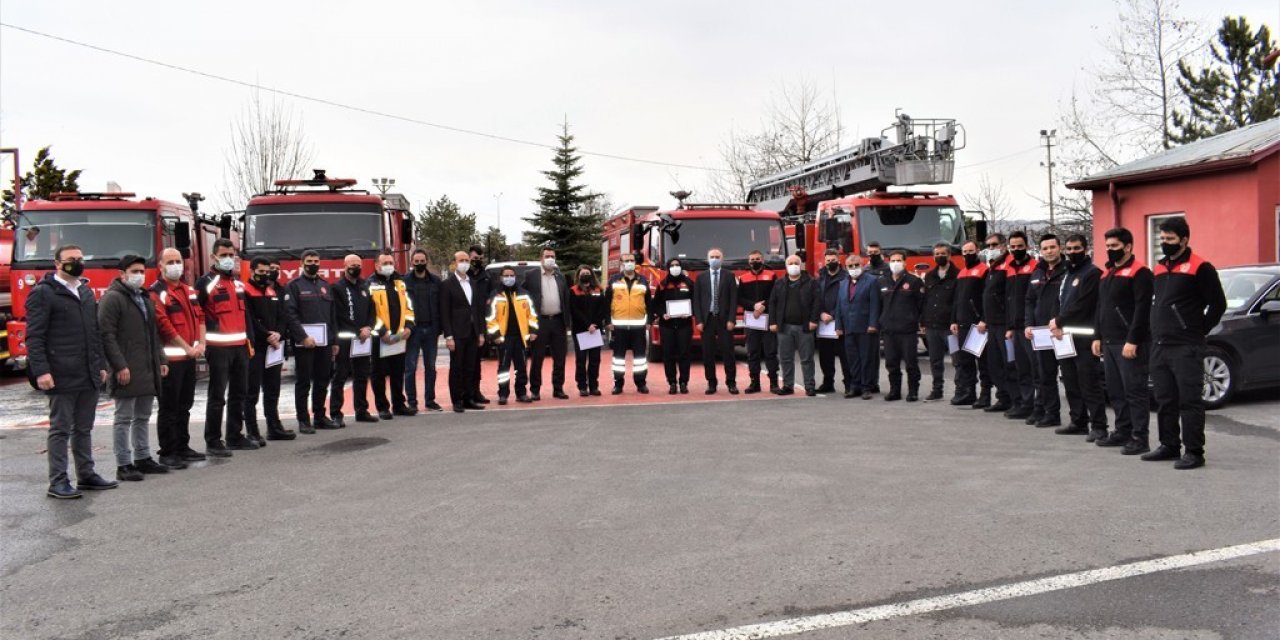 Sivas Belediyesi, İtfaiye Erlerine İlk Yardım Sertifikası
