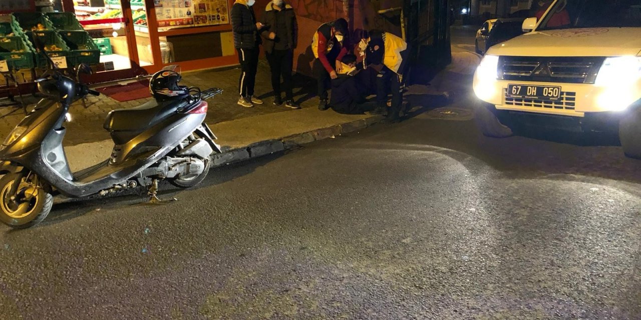 Direksiyon Hakimiyetini Kaybedince Motordan Düştü