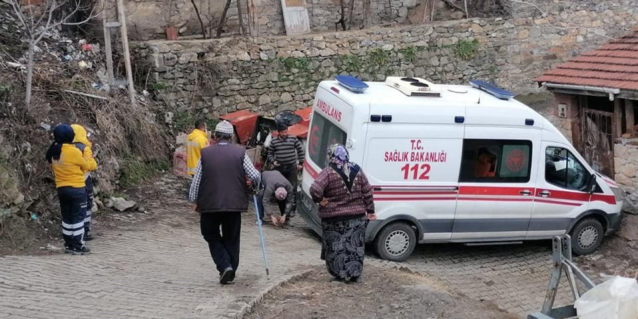 Korona Hastasını Almaya Giden Ambulans Kaza Yaptı