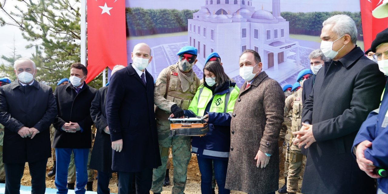 Bakan Soylu, Askeriye İçerisine Yapılacak Caminin Temelini Attı