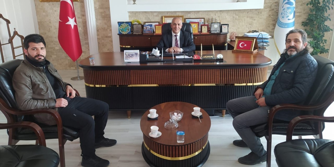 İ̇ha Van Bölge Müdürü Akyüz’den Başkan Ensari’ye Ziyaret
