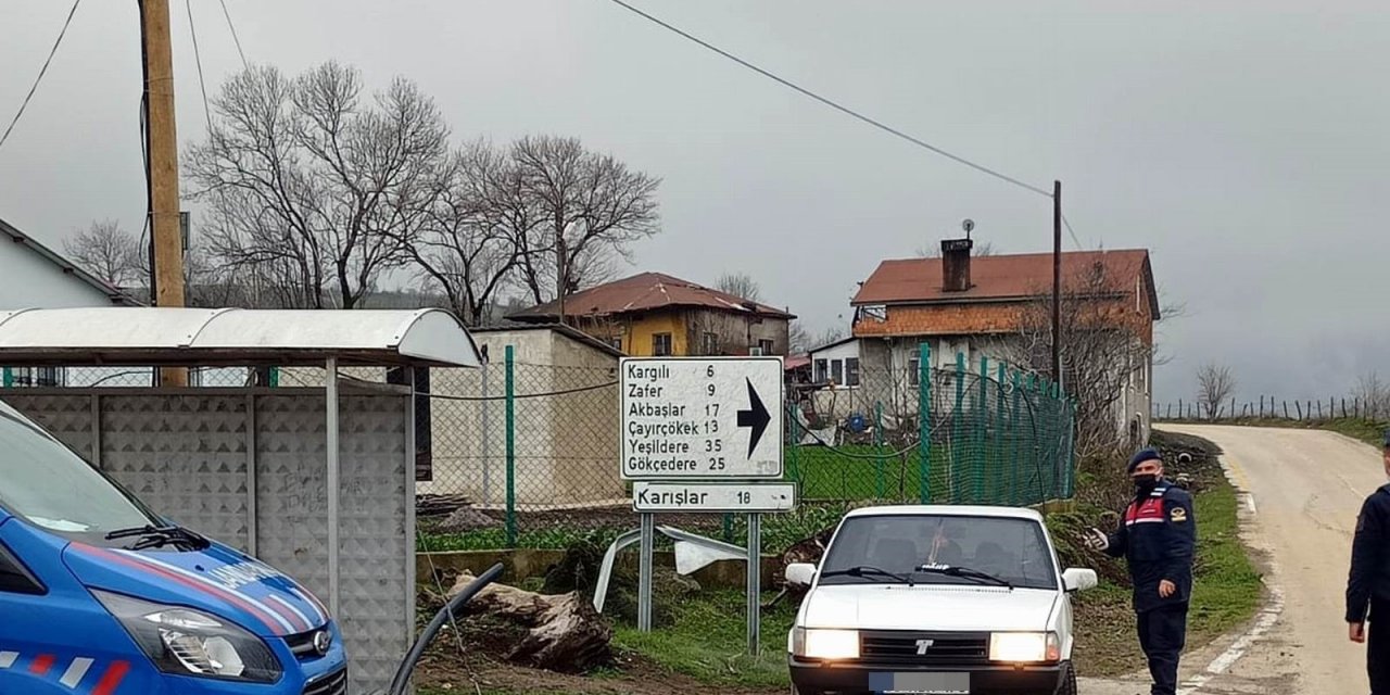 Jandarmadan Kırsalda Korona Denetimi
