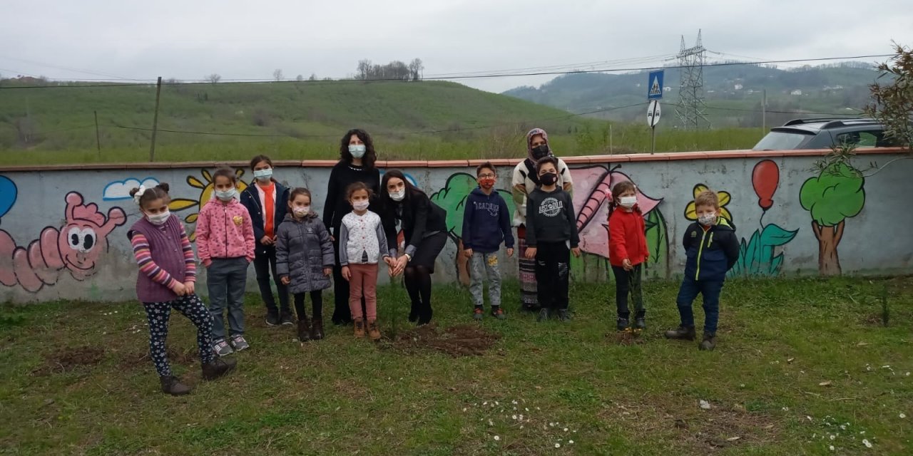 Öğrenciler Ve Öğretmenler 25 Farklı Fidanı Toprakla Buluşturdu