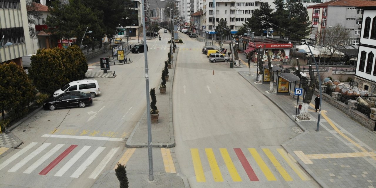 Çankırı’da 4 Hafta Sonra Sokaklar Sessizliğe Büründü