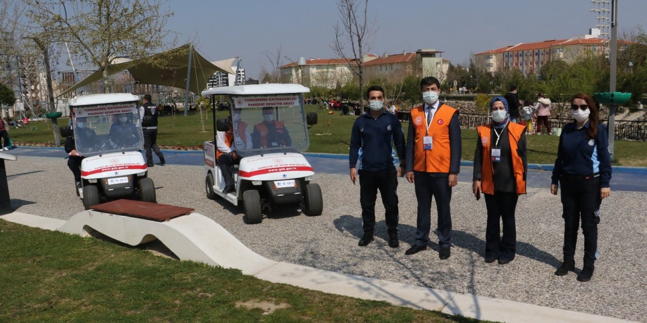 Atatürk Kent Park’ta Covid-19 Denetimi