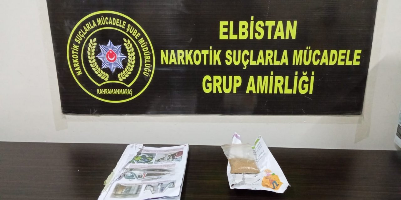 Elbistan’da Uyuşturucu Operasyonunda 1 Tutuklama