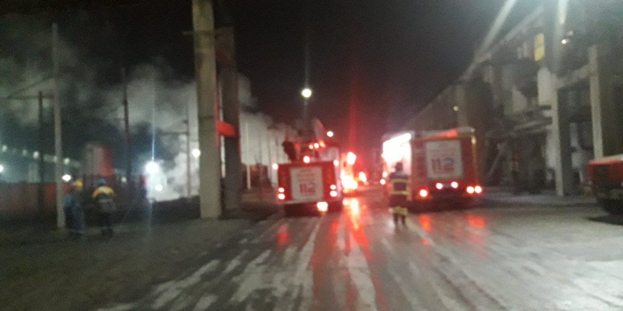 Samsun’da Fabrikada Patlama Sonrası Yangın Çıktı