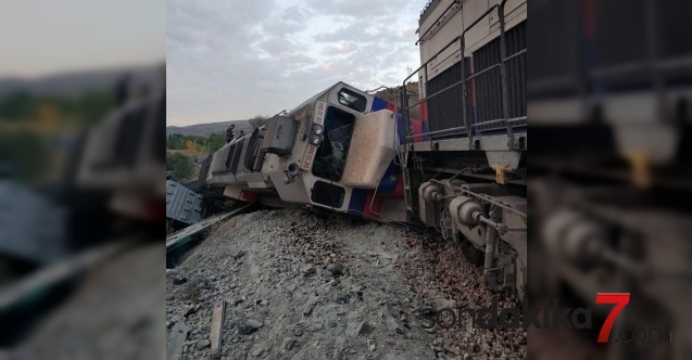 Yük treni kazası :2 ölü 2 yaralı