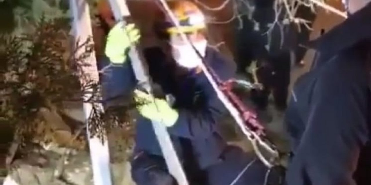 Kuyuya Düşen Koyun Afad Ve İtfaiye Ekipleri Tarafından Kurtarıldı
