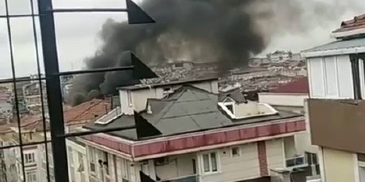 Bahçelievler’de Korkutan Çatı Yangını