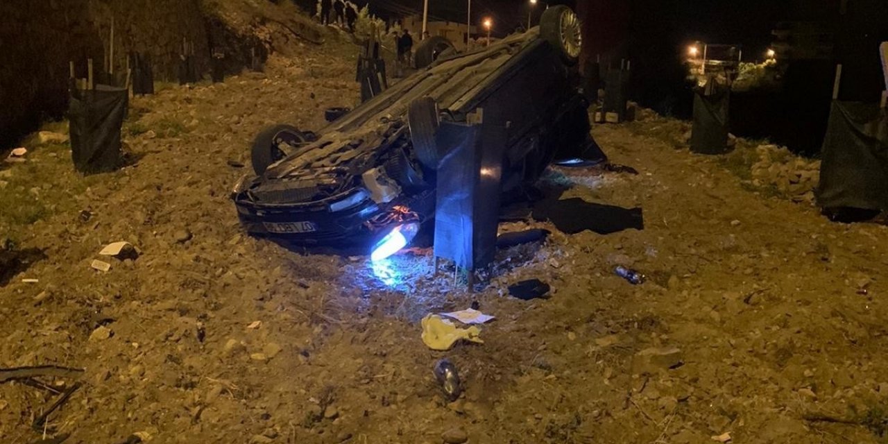 Alanya’da Otomobil Bahçeye Uçtu: 1 Yaralı