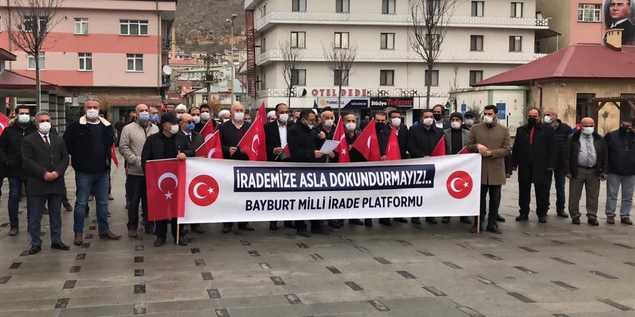 Bayburt Milli İ̇rade Platformu, Emekli Amirallerin Bildirisini Reddetti