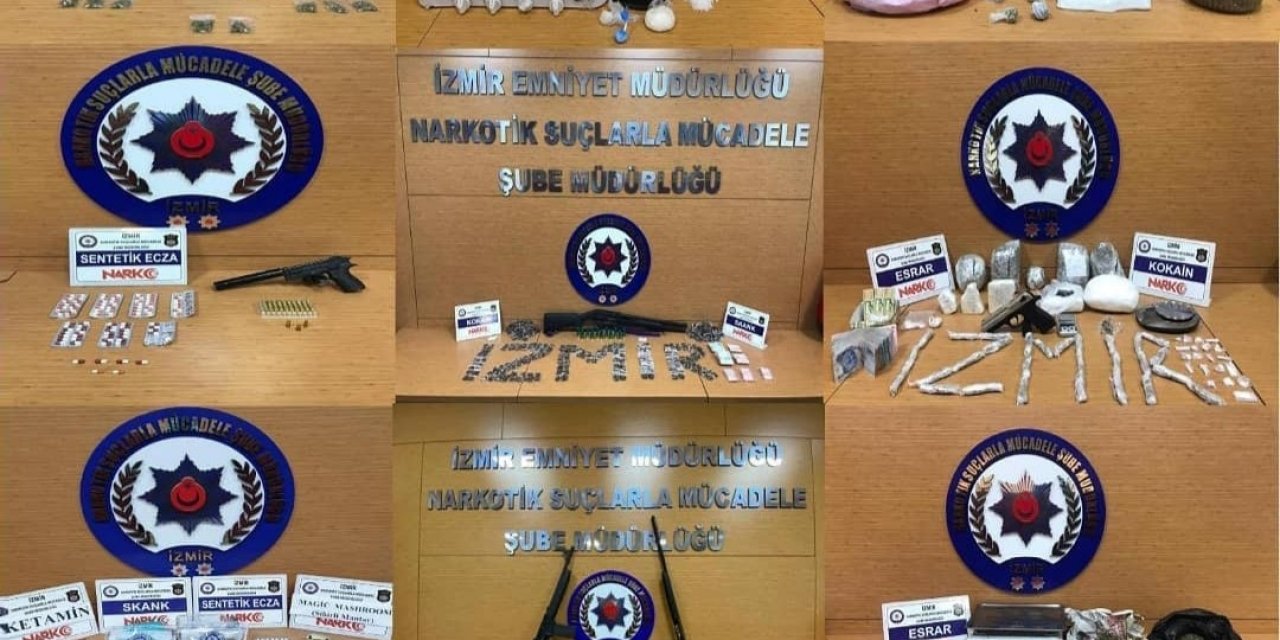 İ̇zmir’de Uyuşturucu Operasyonları: Bir Haftada 14 Tutuklama