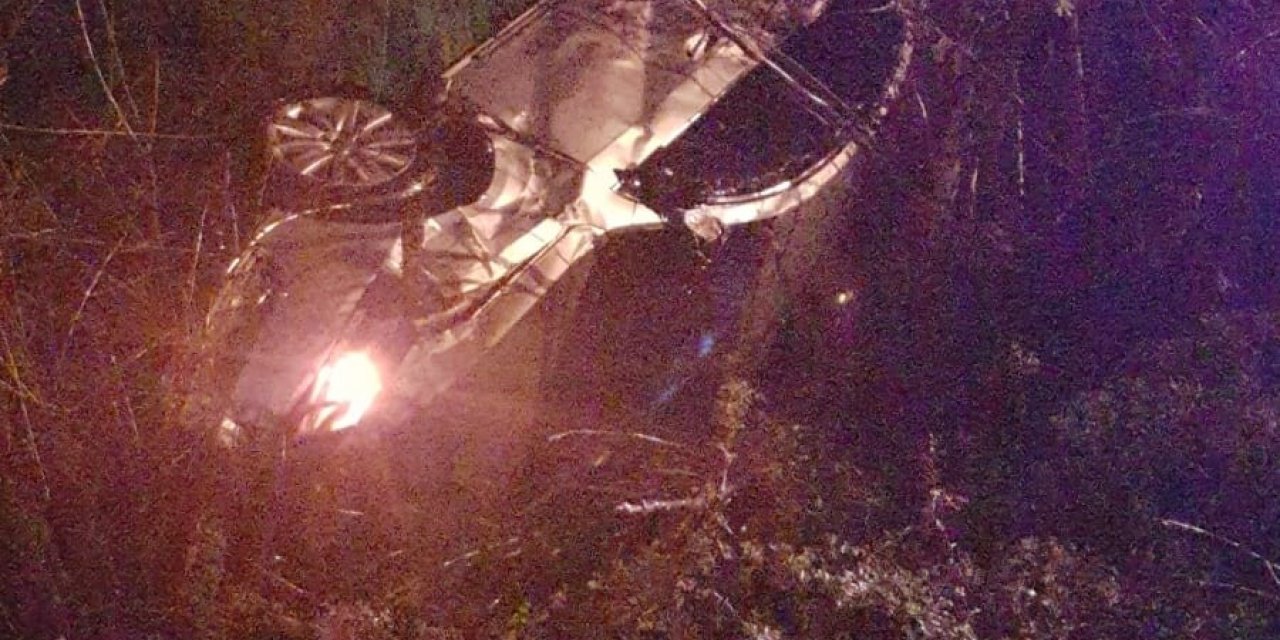 Samsun’da Otomobiliyle Şarampole Yuvarlanan Uzman Çavuş Yaralandı