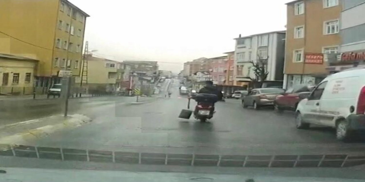 Sultanbeyli’de Motosiklet İle “seri Köz Getir” Yolculuğu Kamerada