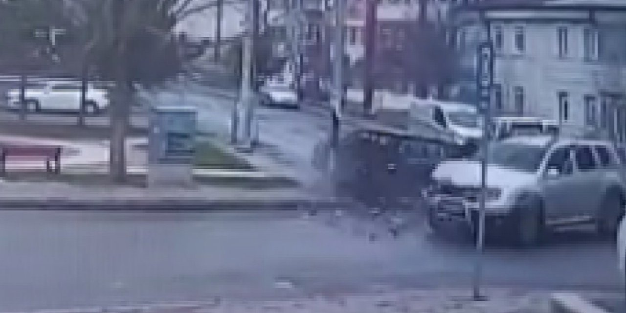 5 Kişinin Yaralandığı Kaza Kameralara Yansıdı