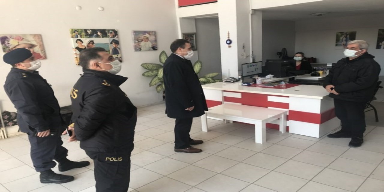 Burhaniye Kaymakamı Memiş, Dinamik Denetime Katıldı