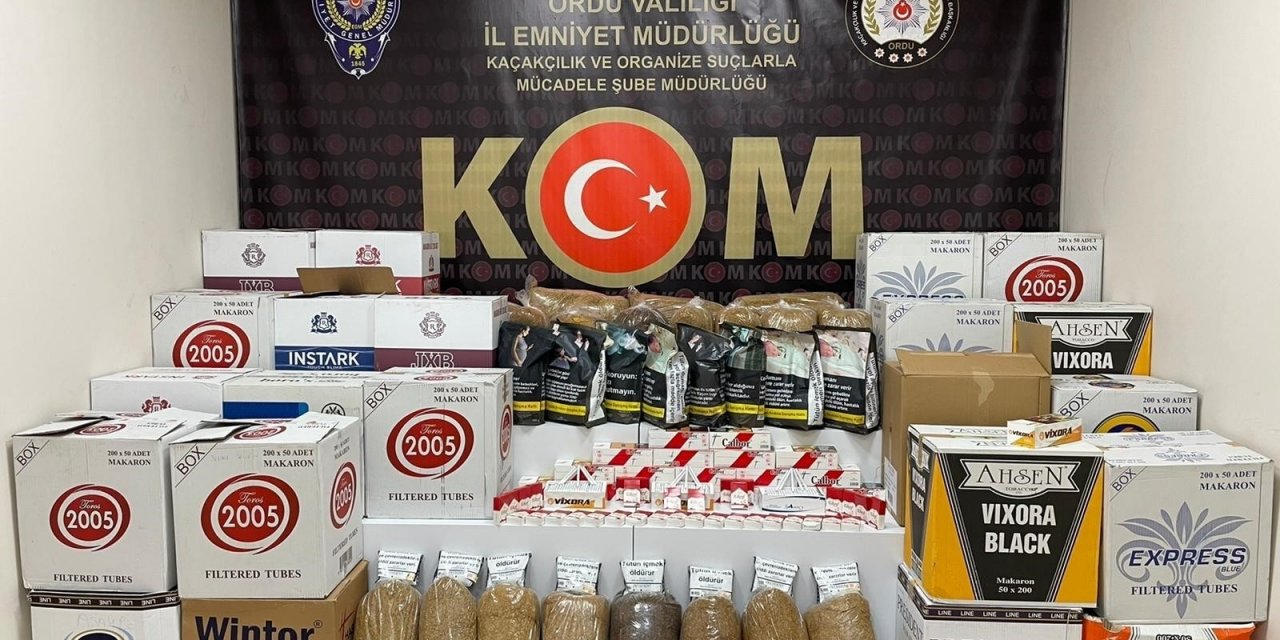 Ordu’da Kaçak Tütün Mamulü Satışı Yapan İş Yerlerine Baskın