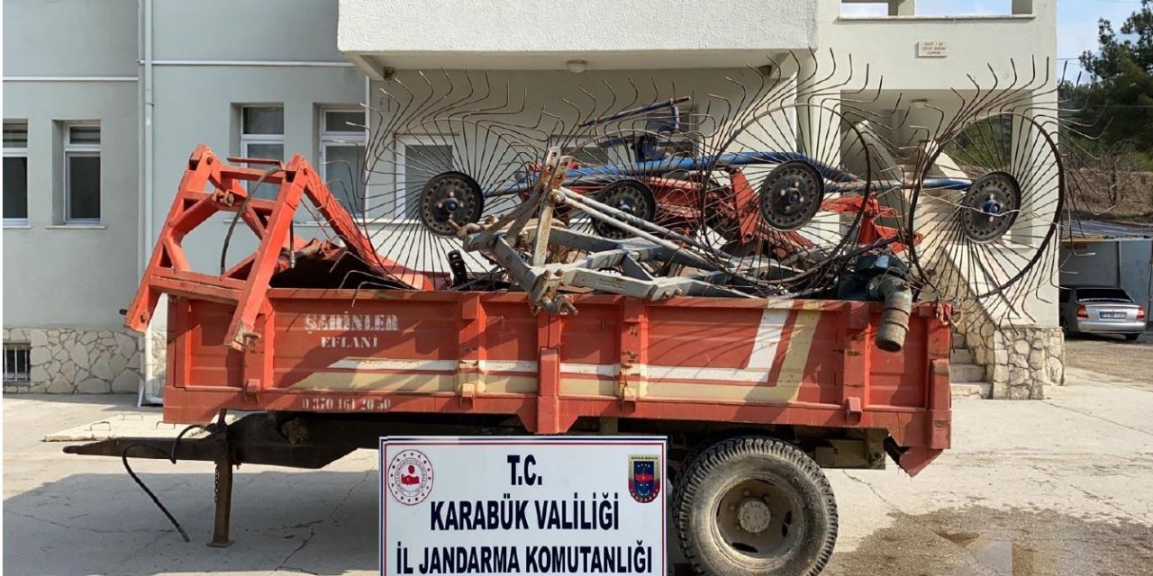 Tarım Aletleri Çalan Üç Zanlı Yakalandı