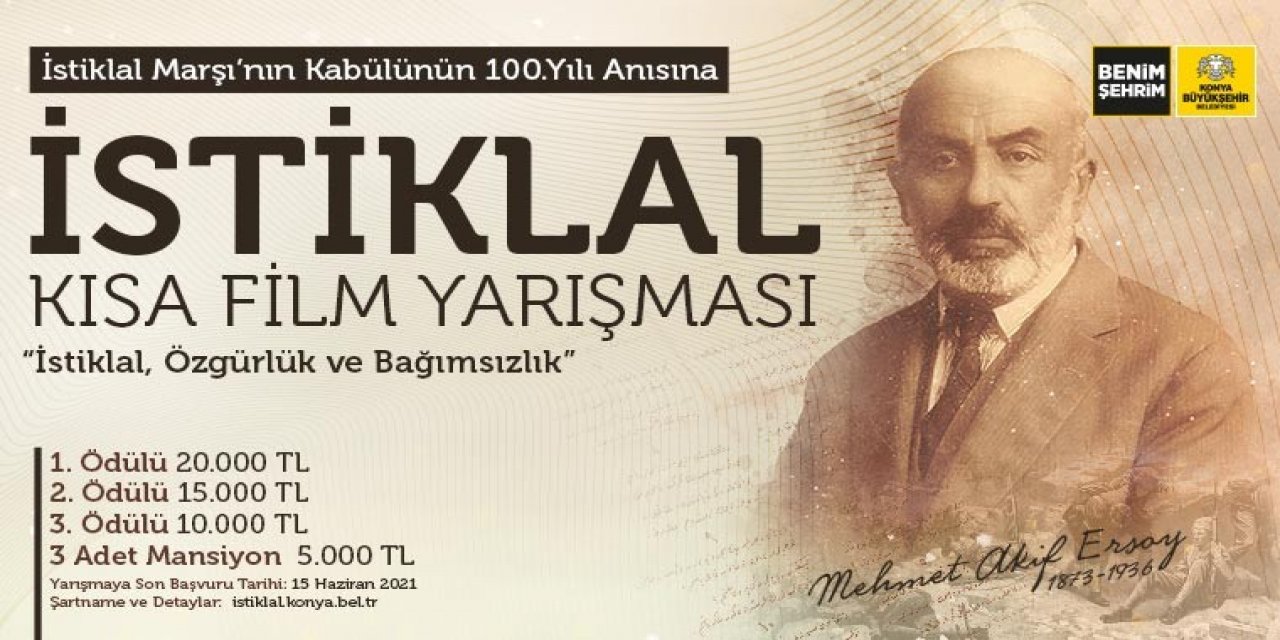Konya Büyükşehir’den İ̇stiklal Marşı Konulu Kısa Film Yarışması