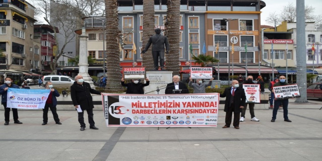 Bandırma’da Stk’lardan 104 Emekli Amiralin Bildirisine Tepki
