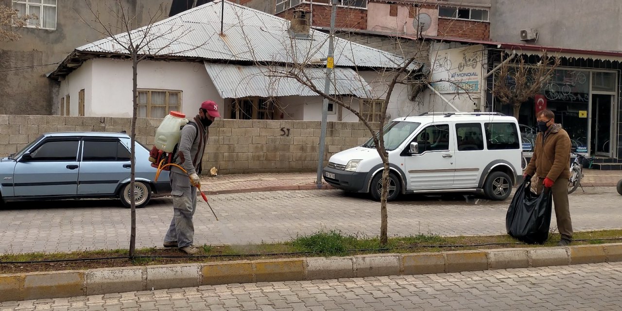 Otluk Alanlarda İlaçlama Çalışması Yapılıyor