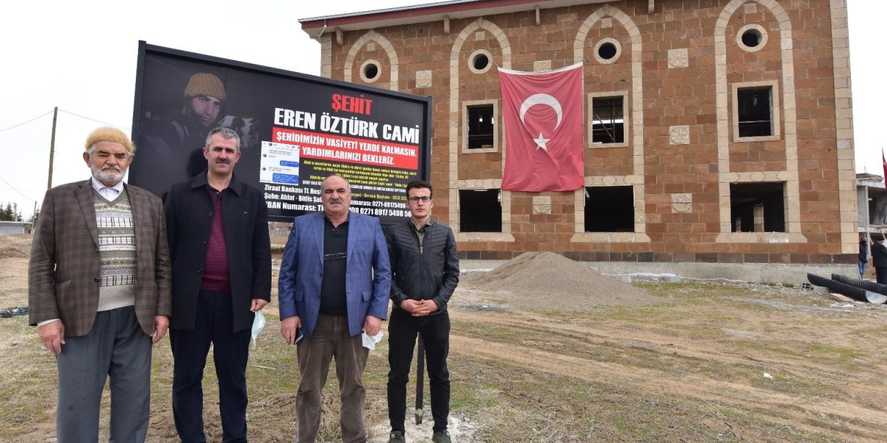 Şehit Eren Öztürk’ün Vasiyet Ettiği Cami İnşaatı Hayırseverlerin Yardımını Bekliyor