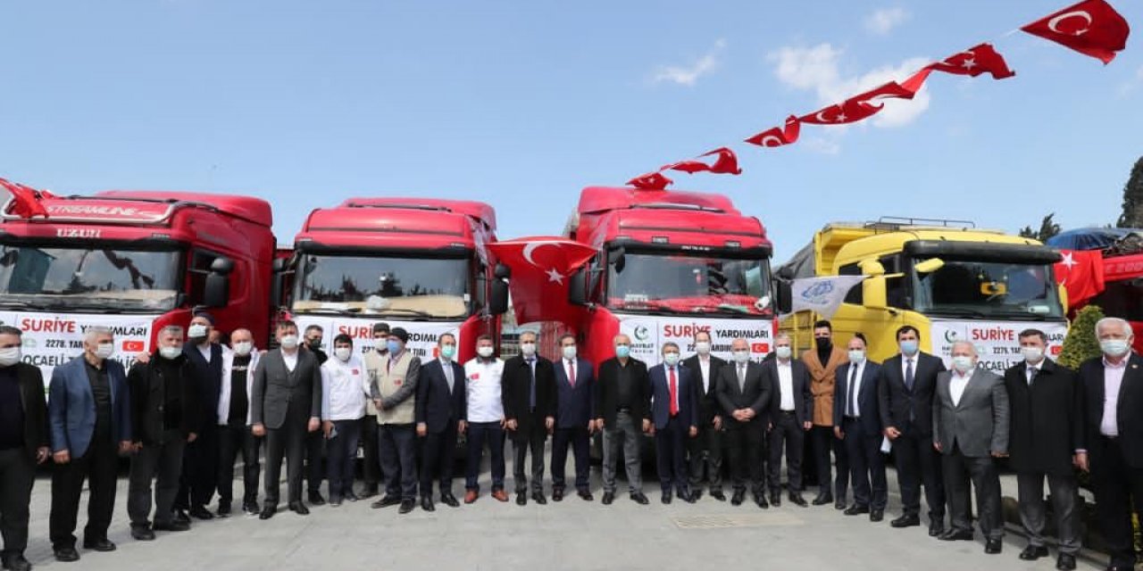 Gebze’den Suriye’ye Yardım Eli