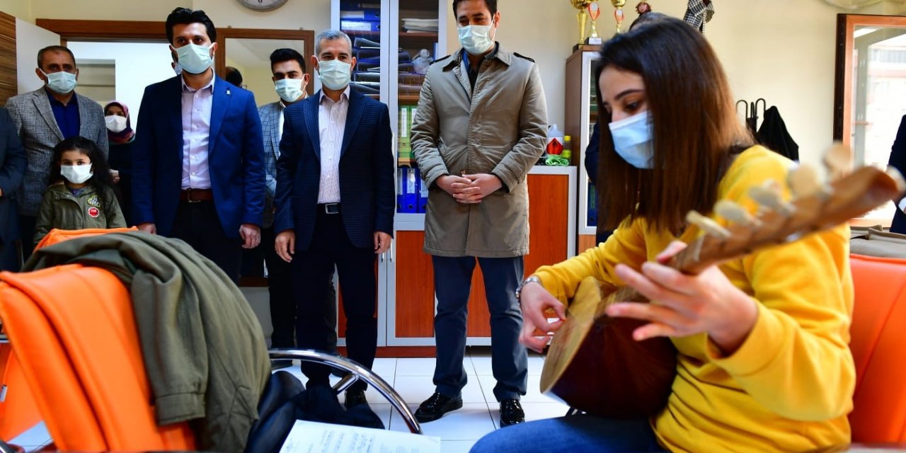 Yeşilyurt’ta Sanat Kurslarını Ziyaret