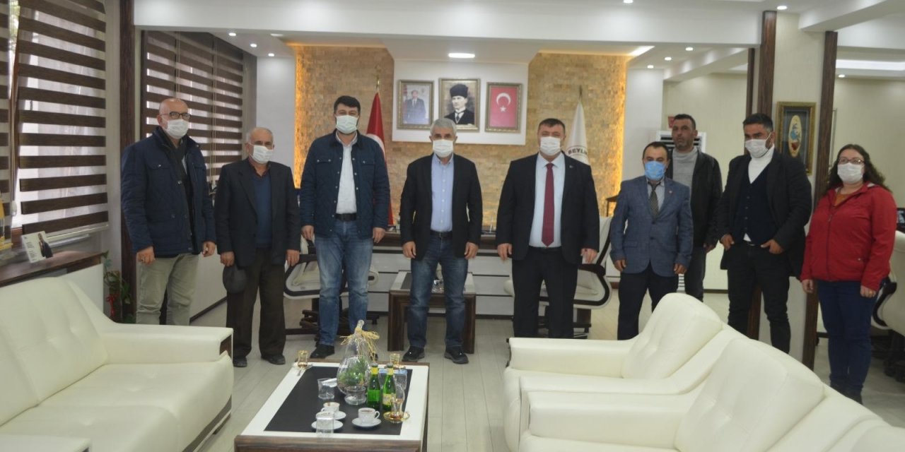 Ak Parti Ve Mhp’den Başkanı Alp’e Ziyaret