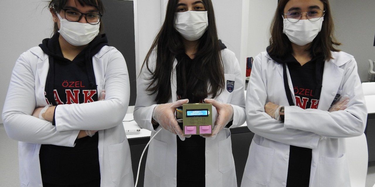 Öğrencilerden 5 Dakikada Covid-19 Test Sonucu Veren Cihaz