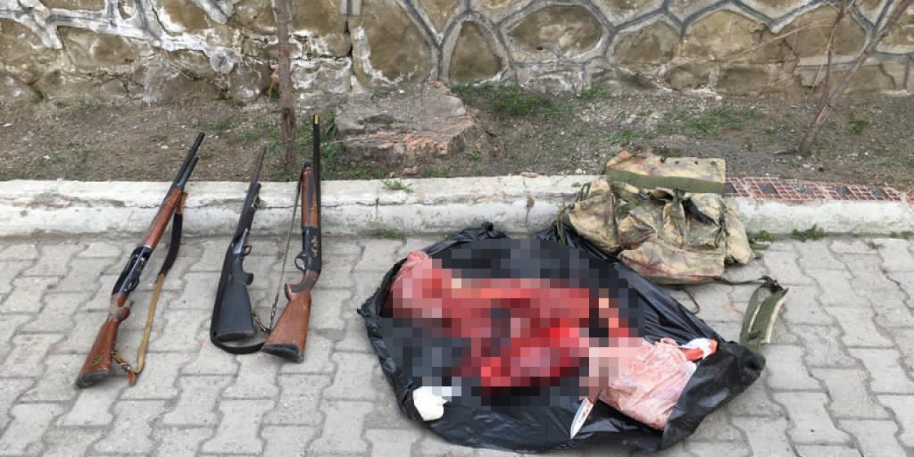 Erzurum’da Kaçak Dağ Keçisi Avı Yapan Şahıslar Suçüstü Yakalandı
