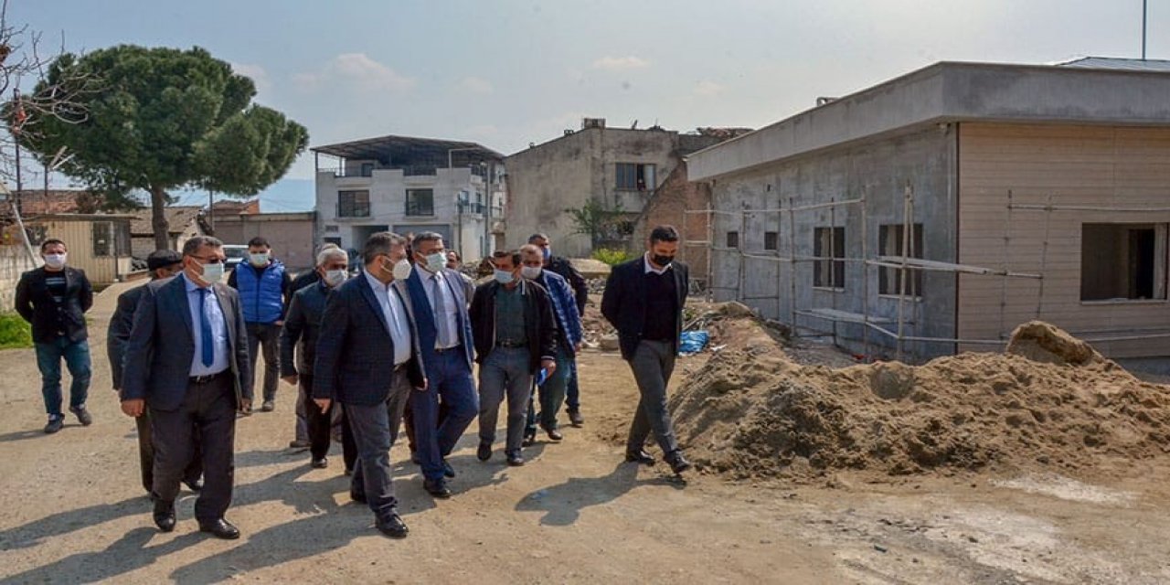 Başkan Güler Sağlık Merkezi İnşaatını İnceledi