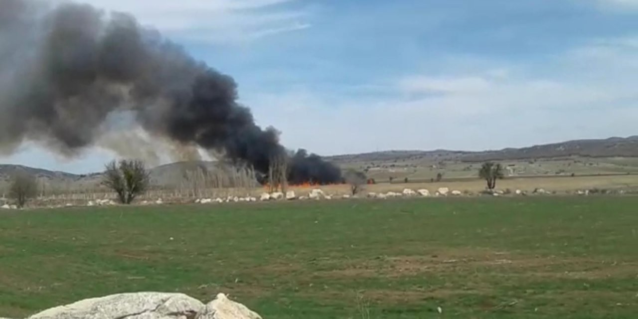 Çorum’daki ‘kuş Cenneti’nde Korkutan Yangın
