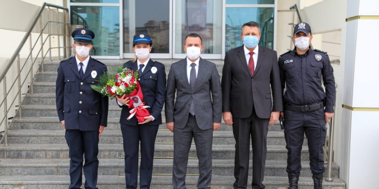 Kaymakam Türkman’dan Kahraman Polislere Ziyaret