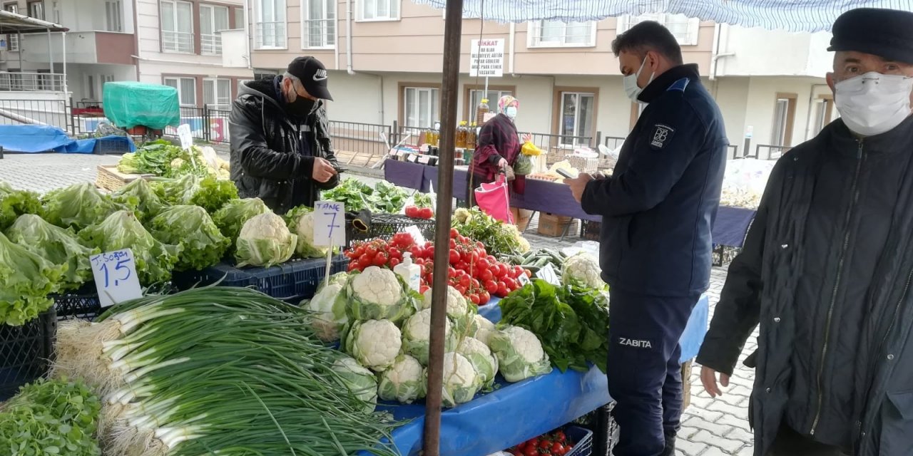 Pazar Alanında Hes Kodu Denetimi