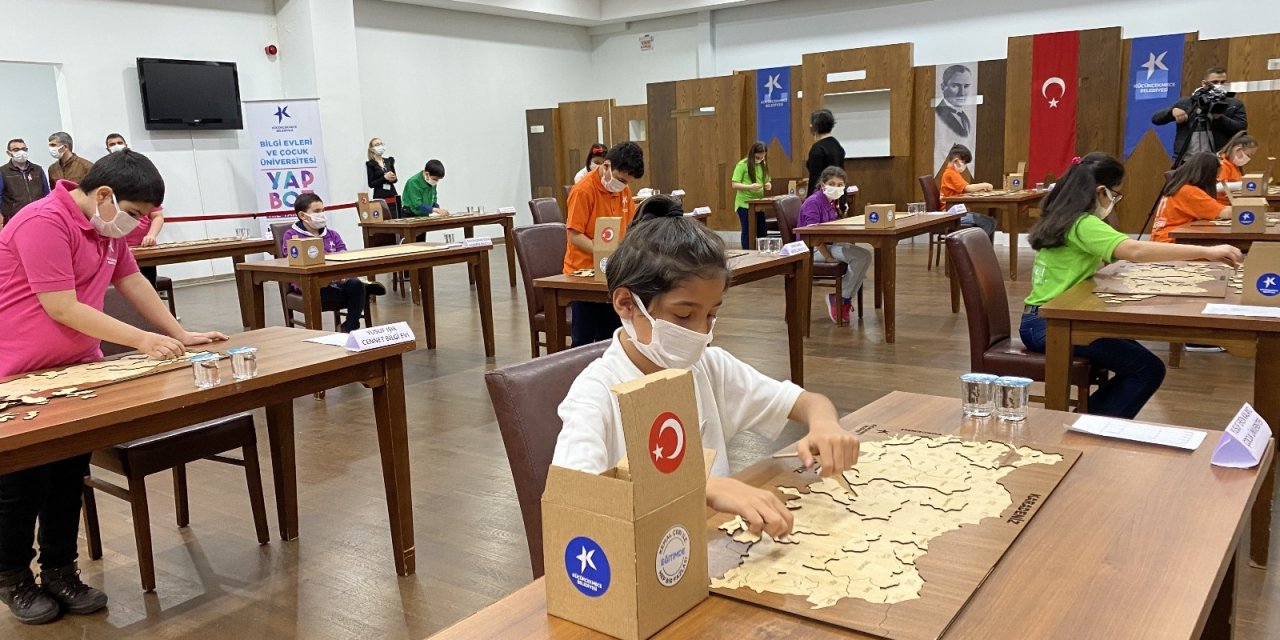 Küçükçekmece’de Yapboz Yarışması