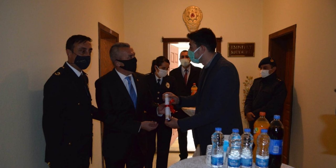 Mut’ta Görev Yapan Başarılı Polislere Üstün Başarı Belgesi