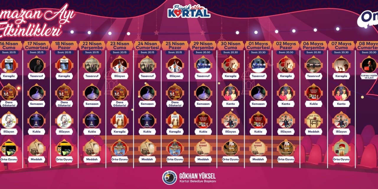 Kartal Belediyesinin Ramazan Ayı Etkinlikleri Başlıyor