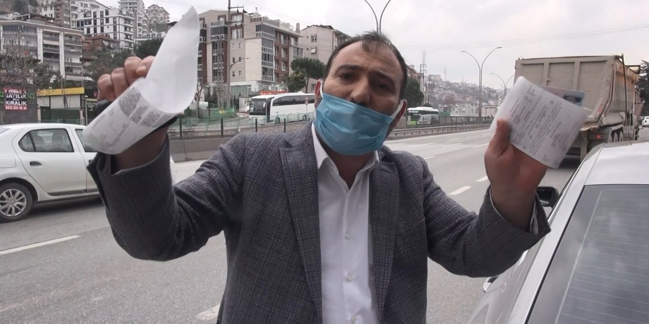 Cam Filmi İle Yakalanan Sürücünün Savunması Pes Dedirtti