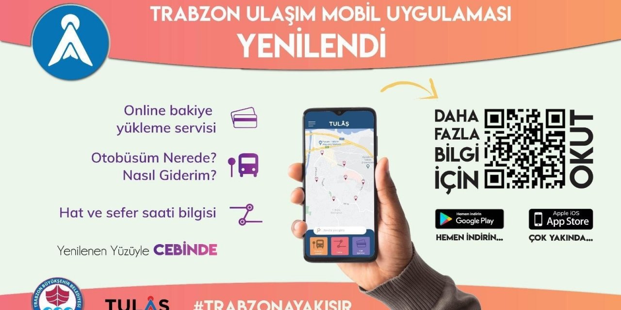 Trabzon’da Toplu Taşımada Mobil Kolaylık