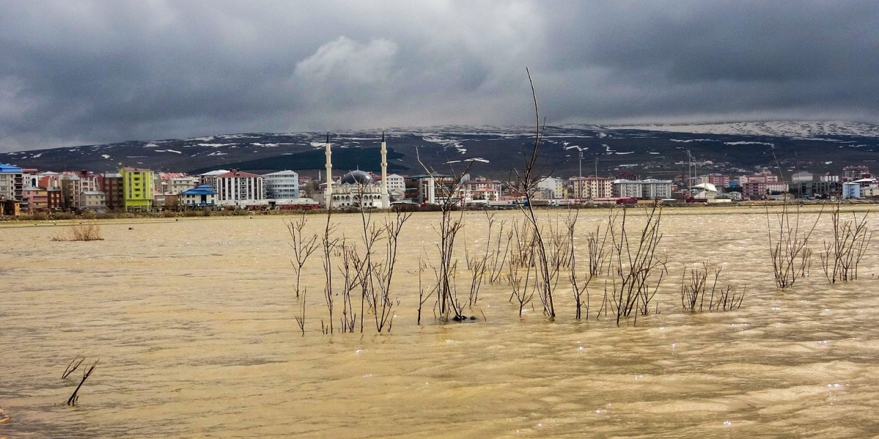 Kura Nehri Taştı, Tarım Arazileri Sular Altında Kaldı