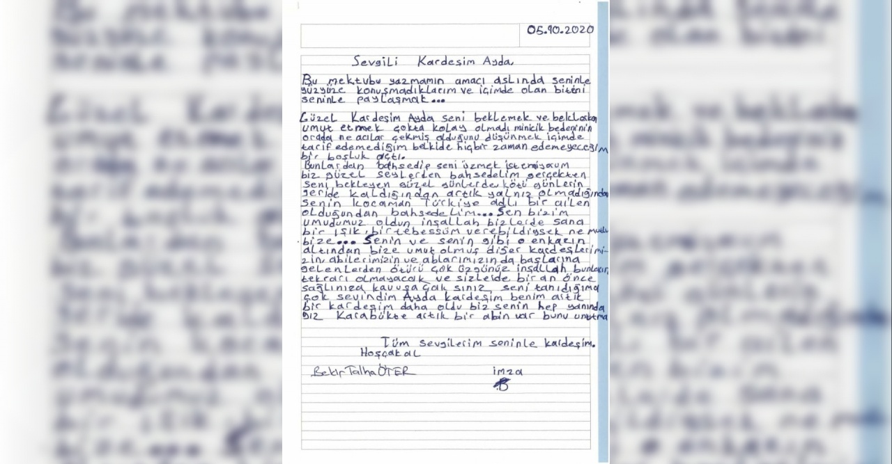 İlkokul öğrencilerinden Ayda bebek için duygulandıran mektup