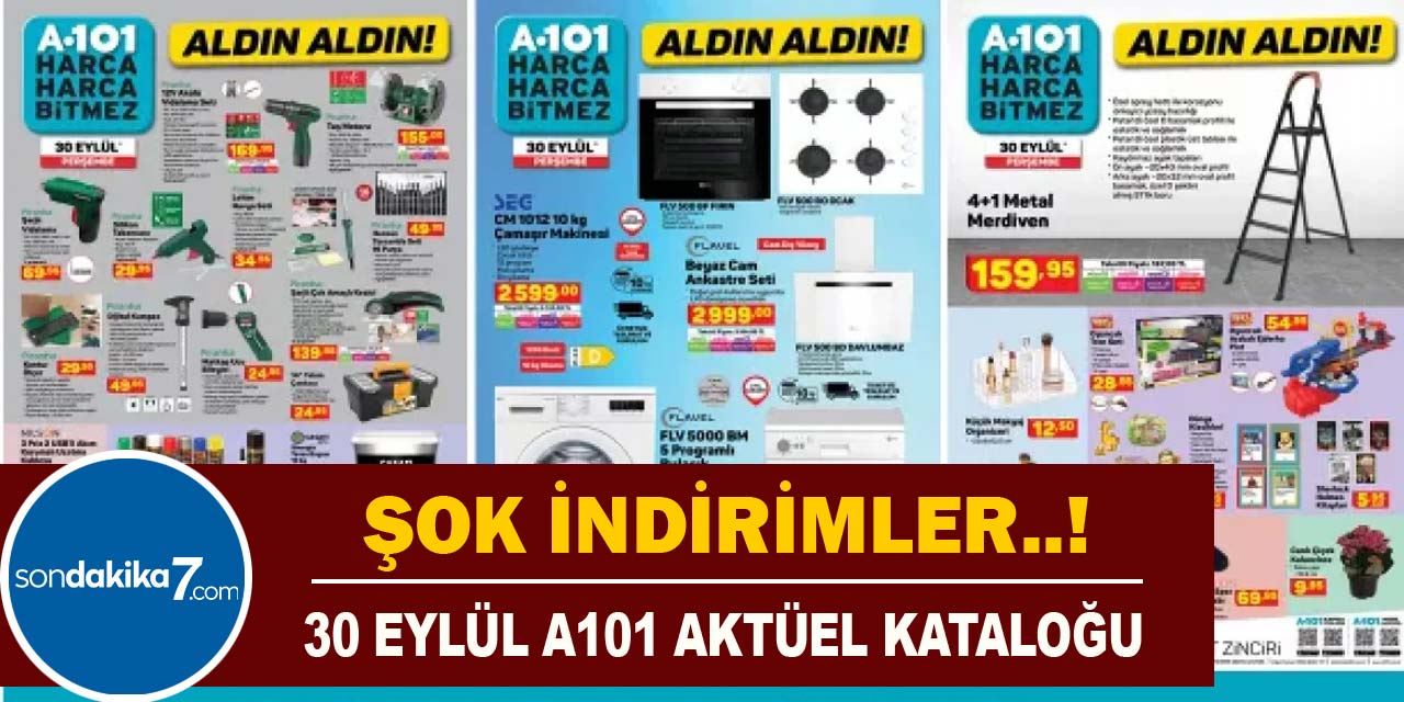 Herkes Tarafından Merak Edilen 30 Eylül A101 Aktüel Kataloğu Açıklandı! Nevresim, Hurc, Elektonik, Makyaj ve Oyuncak Ürünlerinde Şok İndirimler!