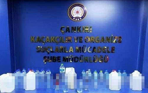 Çankırı’da 19.5 kilogram kaçak alkol ele geçirildi