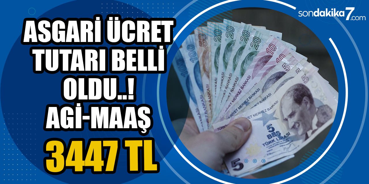 Asgari ücretli ve işvereni ilgilendiriyor! 2022 AGİ, Asgari ücret maaş zammı 3,447 lira