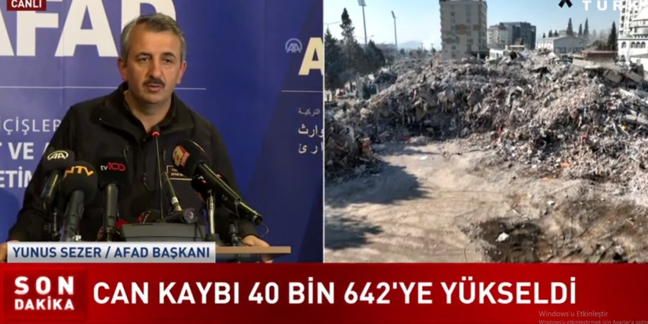 Son dakika haberi 18 Şubat 2023 Hatay, Kahramanmaraş, Gaziantep depremlerinde can kaybı sayısı 40 bini aştı!