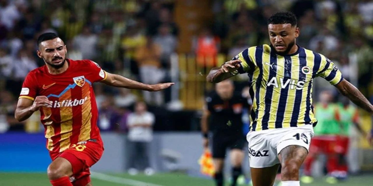 Son dakika flaş haber: Kayserispor-Fenerbahçe Maçına Fenerbahçe Taraftarları Alınmayacak