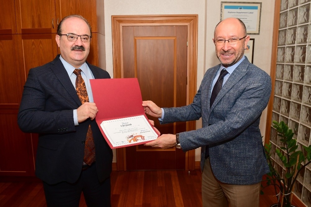 Bakan Yardımcısı Dr. Çam Rektör Erdal’ı ziyaret etti