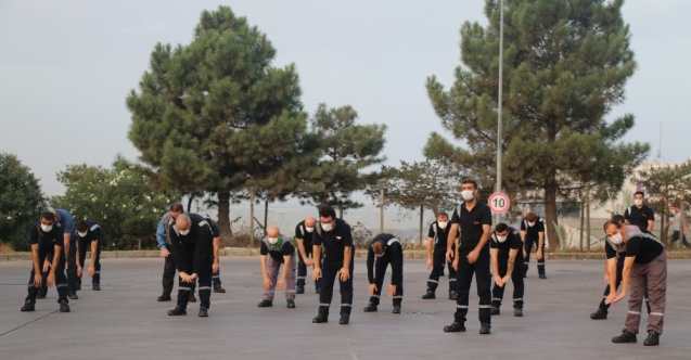 Fabrikada spor yapmadan iş başına geçilmiyor